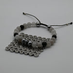 Brazalete de hematita con rutilo