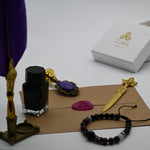 Brazalete de Obsidiana, Ojo de Tigre Cafe y Rutilo