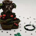 Brazalete de Obsidiana, Ojo de Tigre Cafe y Rutilo