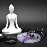 Brazalete de Obsidiana Amatista Purpura