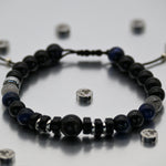 Brazalete de Obsidiana, Ojo de Tigre Cafe y Rutilo