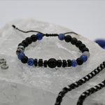 Brazalete de Obsidiana, Ojo de Tigre Cafe y Rutilo