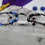 Brazalete de hematita con agata