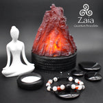 Brazalete de Rutilo Negro y Obsidiana