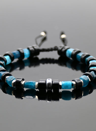 Brazalete de Obsidiana y Apatita