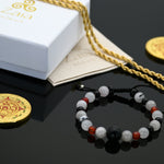 Brazalete de Red Rutilo y Obsidiana