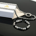 Brazalete de hematita con rutilo