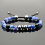 Brazalete de hematita con agata