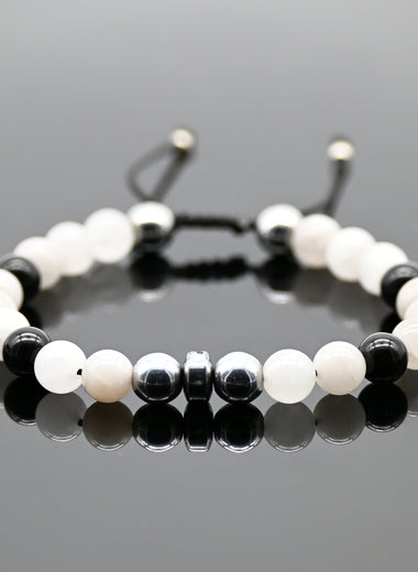 Brazalete de hematita con rutilo