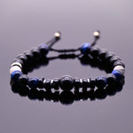 Brazalete de Obsidiana, Ojo de Tigre Azul y Rutilo