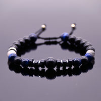 Brazalete de Obsidiana, Ojo de Tigre Azul y Rutilo