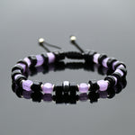 Brazalete de Obsidiana Amatista Purpura